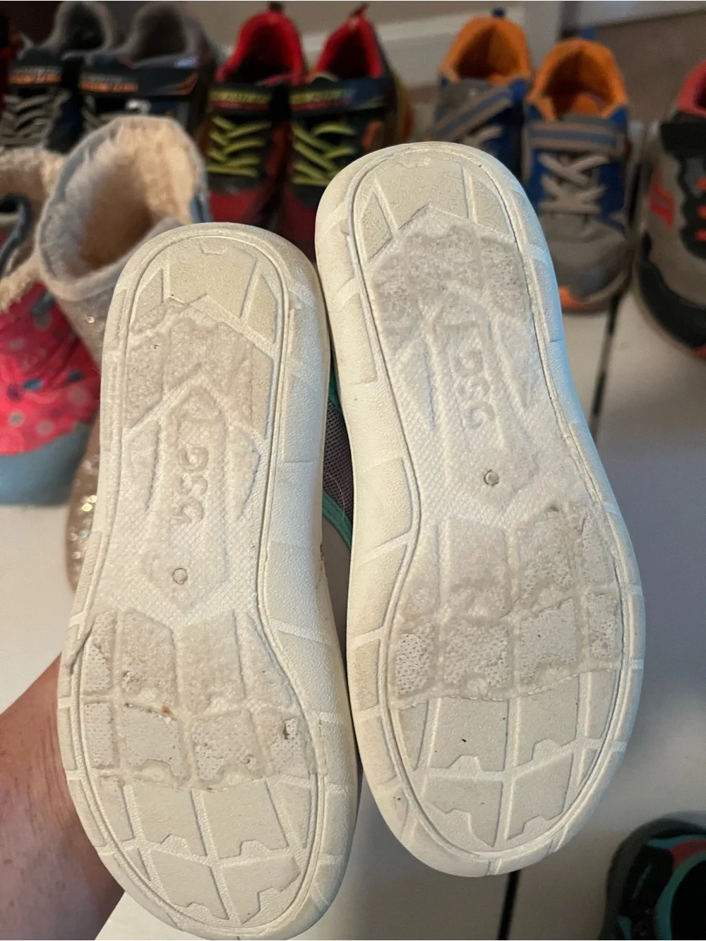DSG Gray and Teal Slip-On Kids Water Shoes